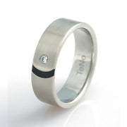 TENO Stainless Steel Diamond Band - FINAL SALE
